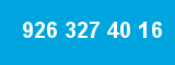 926 327 40 16